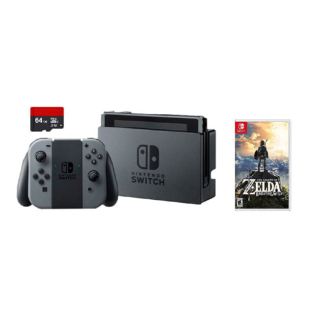 Nintendo Switch OLED White with Let's Go Pikachu, 128GB Card, and 