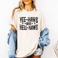 thumbnail image 3 of Yee-Haws and Hell-Naws T-Shirt for Women and Teens Ivory Shirt Adult Small, 3 of 5