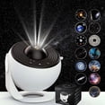 thumbnail image 2 of HIBIBUD 2Pcs Led Lights for Bedroom Power-Efficient Lamp Intimate Atmosphere Starlight Projector Black White, 2 of 4