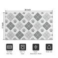 thumbnail image 5 of Pawprints Argyle Door Rugs,Washable Non Slip Door Mats Indoor,Decorative Door Mats,Entry Mat Indoor for Entrance,Bedroom,Kitchen,Bathroom,17"x30", 5 of 6