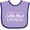 Lavender and Purple, variant on Inktastic From Little Rock Arkansas in White Distressed Text Boys or Girls Baby Bib