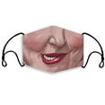 thumbnail image 1 of Mascarilla facial Wacky Mouth con impresión 3D a la moda, reutilizable y lavable, 1 of 1
