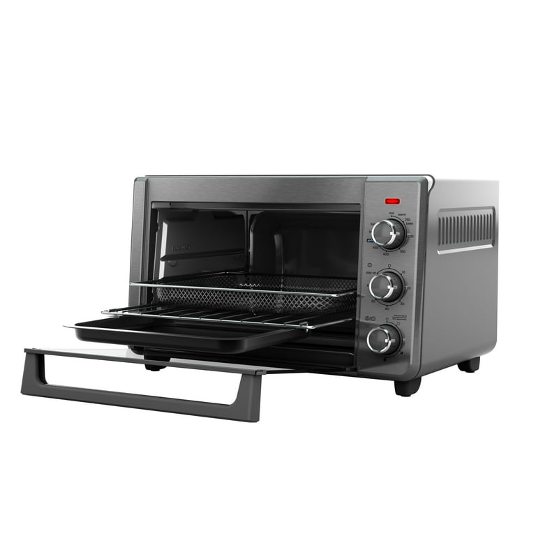 BLACK+DECKER Crisp 'N Bake Air Fry Toaster Oven, Stainless Steel, TO3215SS,  6 Slice