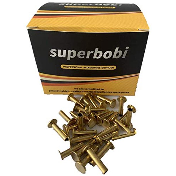 superbobi Cutlers Cutlery Rivets 5/16" x 5/8" Knife Making Handle Pins Brass 15 sets Walmart