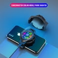 thumbnail image 1 of USB Mobile Phone Cooler Non-Slip Silicone Pads Cooling Phone Cooling Fan Universal Fan Case Overheating Radiator LED RGB Down System Boys Girls Gifts Black, 1 of 8