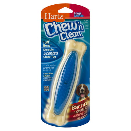 Hartz Chew 'n Clean Nylon Bone-Scented Bacon Flavor Dog Chew (Best New Dog Toys)