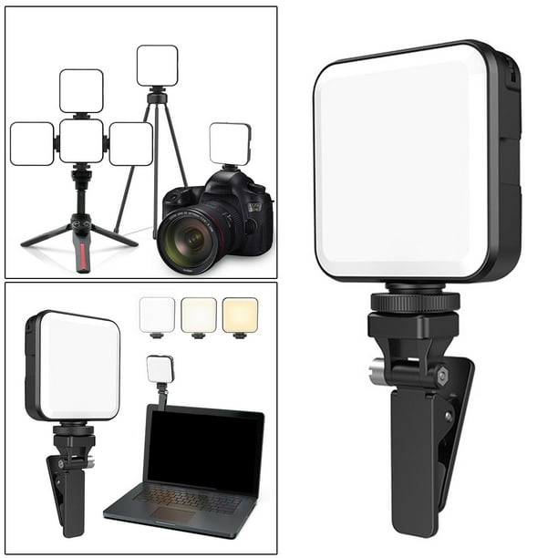 Luz de video LED recargable 3 colores 3000-6000K Panel de luces Lámpara de relleno LED para grabación de video Fotografía Fotografía brilnte Macarena Lámpara de relleno de video