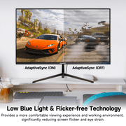 Gawfolk 28 Inch 4K IPS Monitor, 60Hz UHD 3840x2160 Computer Display, HDMI/DP Port, Wall Mount Compatible, Home Office Business