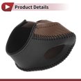 thumbnail image 4 of Cubierta de pomo de cambio de marcha antideslizante Unique Bargains para Kia Soul en negro y marrón de cuero sintético, 4 of 6