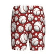 thumbnail image 4 of Picia Cute Baseball Pajama Shorts for Men, Men's Pajama Bottoms, Sleepwear,Short Pajama Pants-3X-Large, 4 of 9