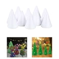 thumbnail image 1 of White Cone Shape Foam DIY Craft Material Holiday Party Accessory Children Table 68mm 10Pcs, 1 of 10
