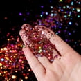 thumbnail image 4 of 10 g de copos de resina epoxi con purpurina gruesa y holográfica en forma de hexágono, lentejuelas brillantes con láser para rellenos de uñas de resina epoxi DIY, 4 of 5
