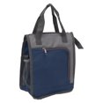 thumbnail image 2 of Bolsa térmica refrigerada con asa ancha, reutilizable, para el supermercado, para el trabajo, viajes, senderismo y entrega de comida, color azul oscuro., 2 of 14