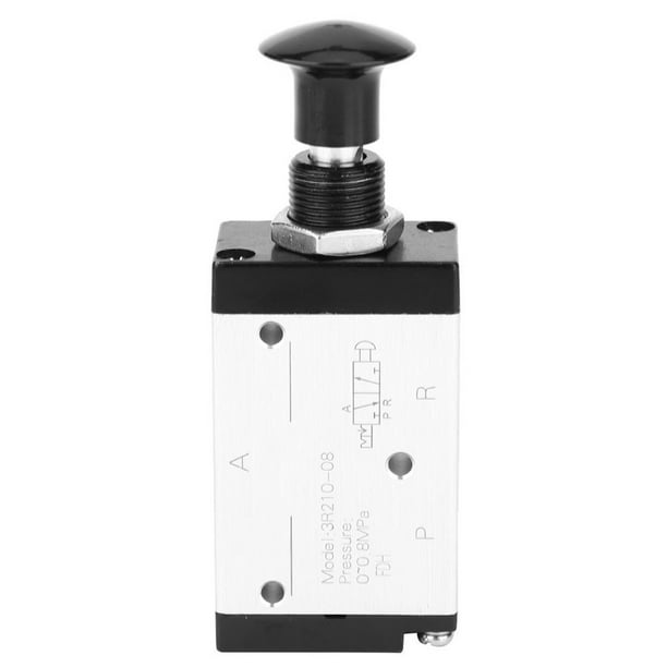 Válvula Solenoide De Palanca Manual Válvula Solenoide De 2 Posiciones Y 3 Vías 3r210-08 3R210-08 Válvula Solenoide Accionada Por Palanca Manual De Aire Neumática De 2 ANGGREK Air Solenoid Valve