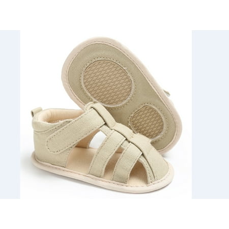 

Infant Baby Sandals Canvas Soft Sole Crib Shoes Hollow Sandals Prewalker Newborn Girl Boy Casual Baby Shoes Anti-Slip Slippers