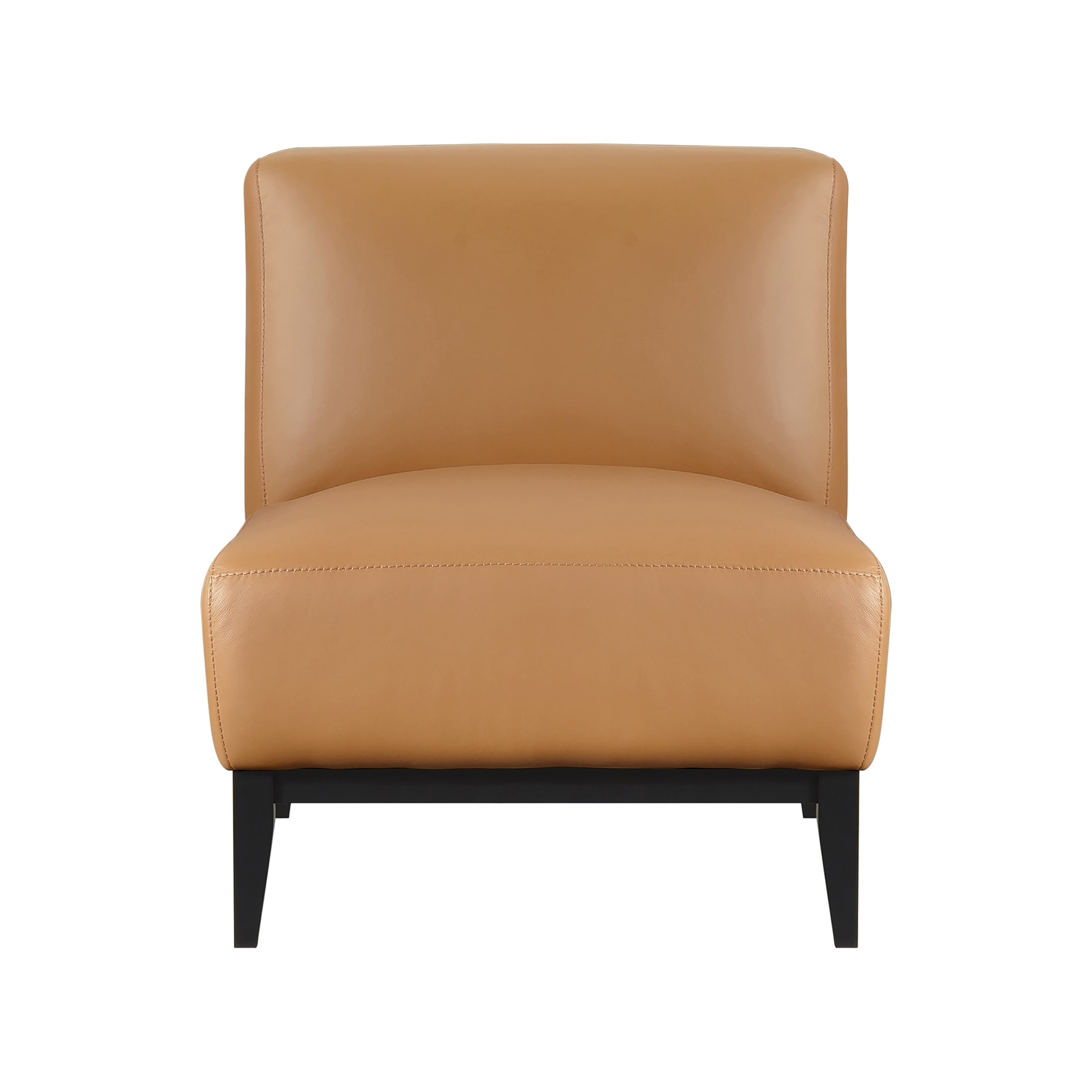OakvillePark Mossmere Leather Accent Chair, Orange
