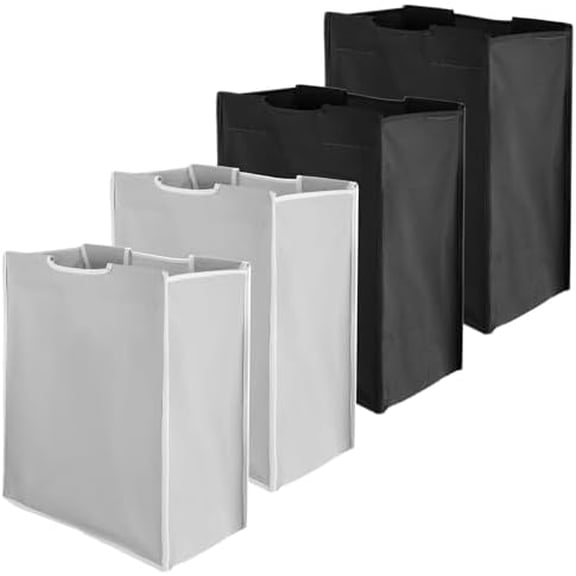 4 pcs Laundry Sorter Replacement Bags Hamper Cart Removable Replacement Laundry Storage Organizer Bag Hamper Liner