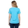 thumbnail image 4 of Turtle Bay New York Women’s Short Sleeve V-Neck Tee Shirt - Cotton Blend and Wrinkle Resistant, 4 of 9