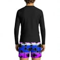 thumbnail image 7 of Fesfesfes Kids' Cute Beach Print Long Sleeve Sunscreen Swimming Trunks Swimsuit Sets for Boys Great for Family Vacations and Sunny Days 3-13 Years, 7 of 7