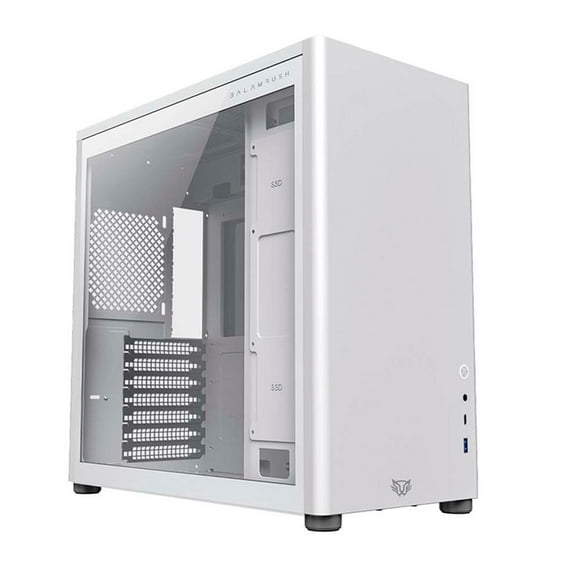 Gabinete Gamer Balam Rush ERIS FROST GM985 ATX Media Torre Cristal templado USB-C Blanco BR-935678