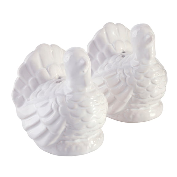 Turkey Salt & Pepper Shakers, Ceramic, for Thanksgiving, Holidays, Fall Entertaining