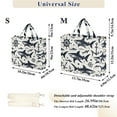 thumbnail image 3 of Sharks Anchors Corduroy Tote Bag Handbag Large Messenger Bag Shoulder Crossbody Zipper Bag Purse, 3 of 8