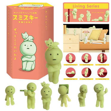 Dreams Smiski Glow In the Dark Mini Figure,living Series,random Style, Action Figures,12 PCS