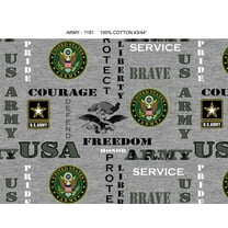 United States Army Cotton Fabric by Sykel-U.S. Army Heather Ground