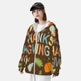 thumbnail image 3 of Balery Happy Thanksgiving With Gnome Sudadera ligera de manga larga con capucha y protección solar UPF 50+ para hombre y mujer, ideal para pesca y running-Medium, 3 of 7