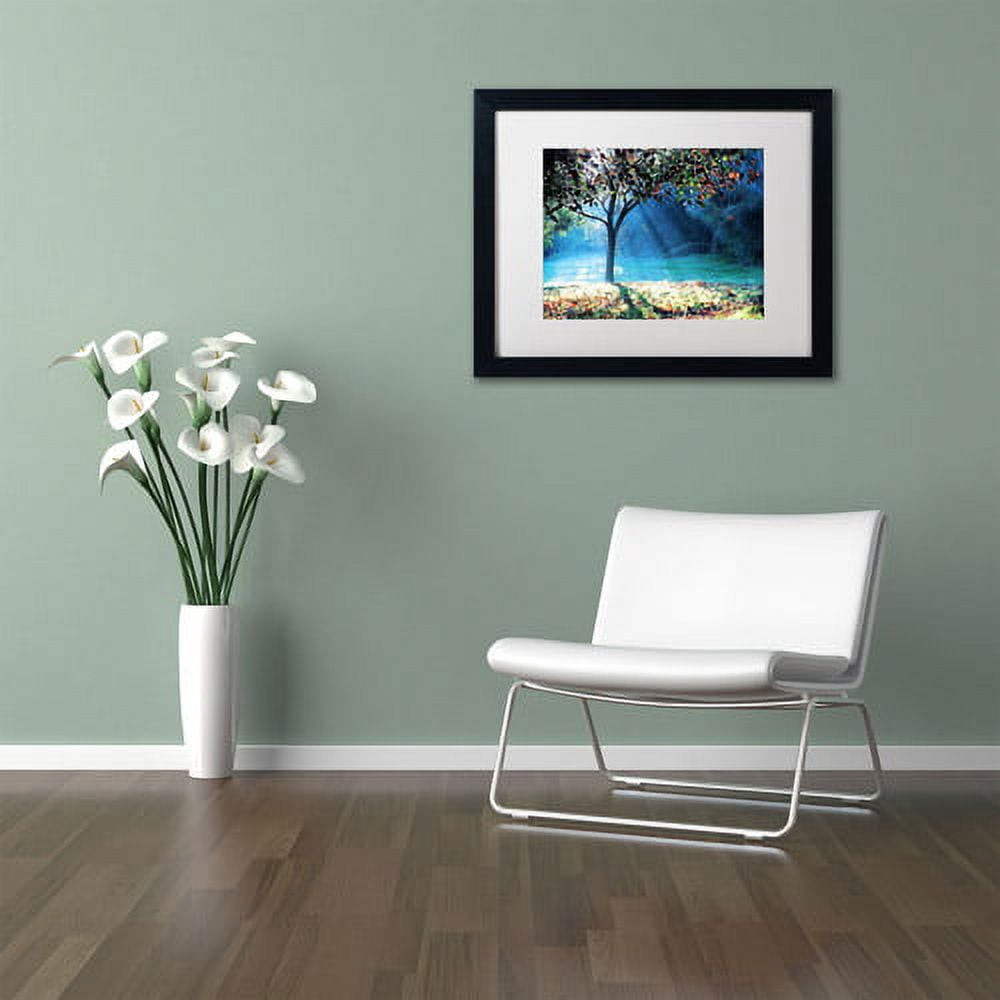 Trademark Fine Art "Rays of Hope" Canvas Art by Beata Czyzowska Young, White Matte, Black Frame