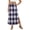 Purple_Skirt, variant on Women's Plaid Print Elastic Waist Long Skirt Summer Casual Elegant High Waist A-Line Maxi Skirts Red S