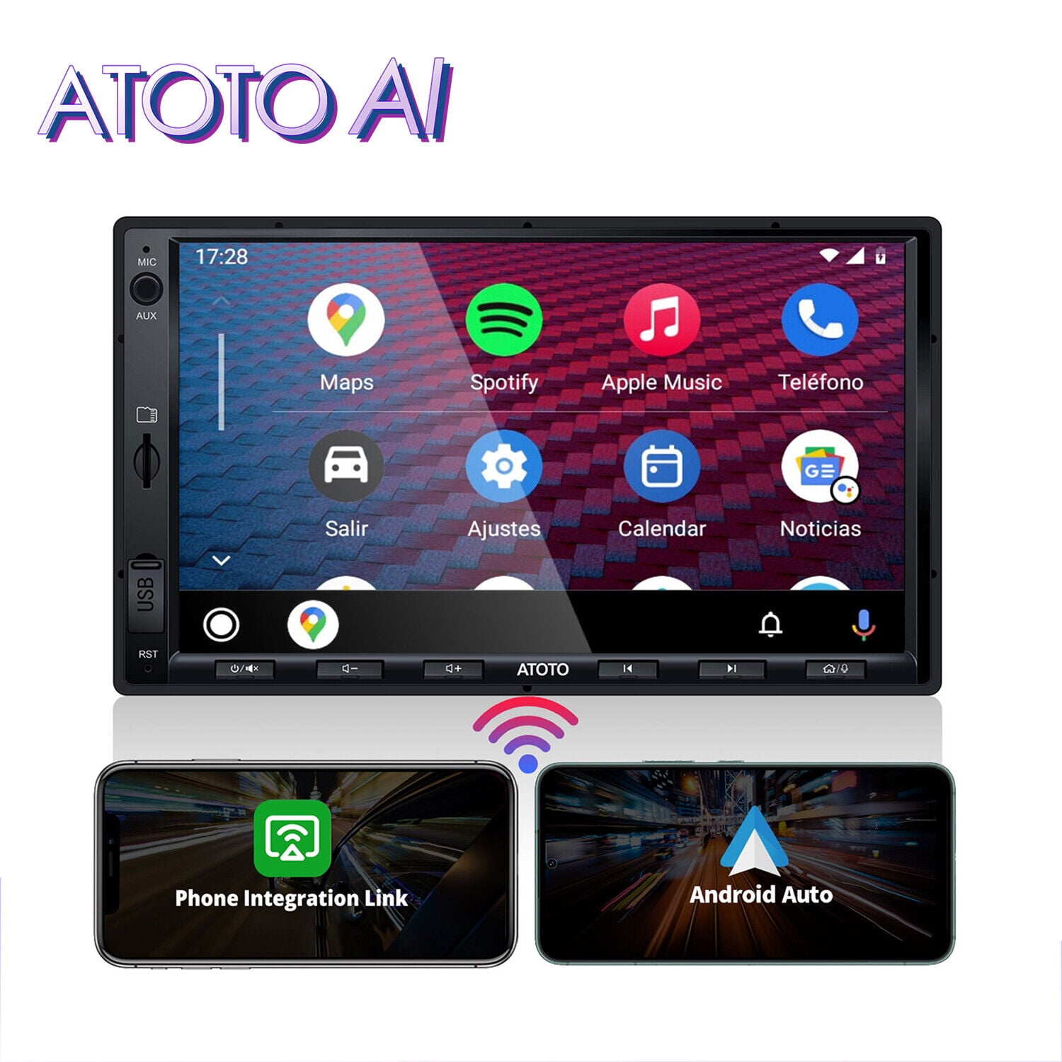ATOTO A6PF 7-Inch Double Din Android Car Stereo: Carplay ATOTO A6PF 7-Inch Double Din Android Car Stereo: Carplay