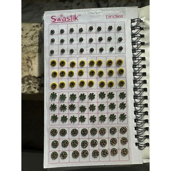 Bindi Book | Multi Color Bindi Book | Bollywood Bindi Book | Color Bindis | Indian Wedding Bindis | Velvet Bindis | Bindi Book Collection