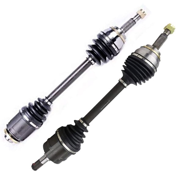 Bodeman Pair 2 Front CV Axle Drive Shaft Assemblies (Driver and Passenger Side) for 1991 1992 Dodge Stealth, Mitsubishi 3000GT - 2WD, w/M.T.