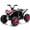 PINK, variant on Pink 24V Kids Ride-On Quad ATV with Motorcycle-Style Twist Throttle, Spring Suspension, LED Lights, Music and Button Start