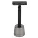 thumbnail image 1 of Double Edge Safety Trimmer Long Handle Metal Beard Clipper Set Vintage Beard Trimmer with Stand Blades for Men Black, 1 of 4