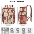 thumbnail image 3 of Travel Cooler Bag - Pioneer Flower Floral Print Pattern Camping Beer Cooler Backpack with Bottle Opener- Waterproof Insulated Picnic Backpacks - Cooler Bag for Beach, 3 of 6