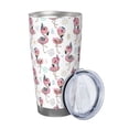 thumbnail image 2 of KLL Flamingos Tribal Print 40oz Stainless Steel Insulated Car Cup with Spillproof Lid - Keep Your Drink Hot or Cold on the Go-Without Straw, 2 of 8