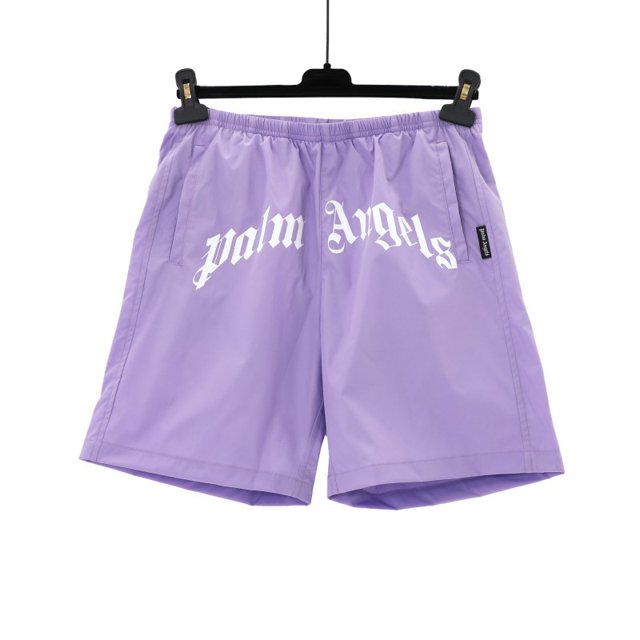 Versión correcta de 24 primavera y verano nueva palmera de coco serie de manga corta PA marca de moda camiseta de tendencia de pareja con estampado de ángel2252 morado