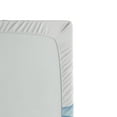 thumbnail image 2 of Ambesonne Pale Blue Fitted Sheet, Sea Ocean Waves Art, Twin XL Size, Pale Blue White, 2 of 2