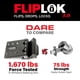 thumbnail image 2 of Cerradura de puerta de alta seguridad FlipLok: 10 veces más resistente que un cerrojo, cerradura con teclado, negro, sin llave, 2 of 5