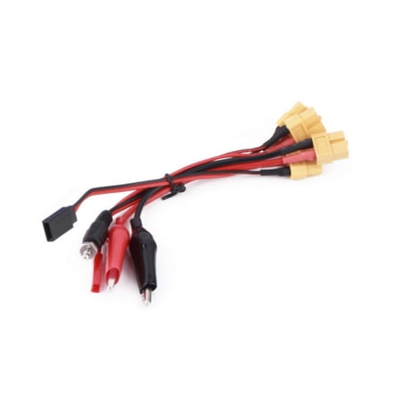 HobbyFlip Female XT60 Connector Set JST Futuba Servo Lighter Plugs Crocodile Clip Compatible with RC Drone