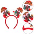 thumbnail image 4 of 18 Piezas Decoraciones de Disfraces de Fiesta de Navidad Gafas de Fiesta de Brillo de Navidad Sombreros de Papá Noel No Tejidos Campanas de Navidad, 11 Feliz Sencillez, 4 of 5