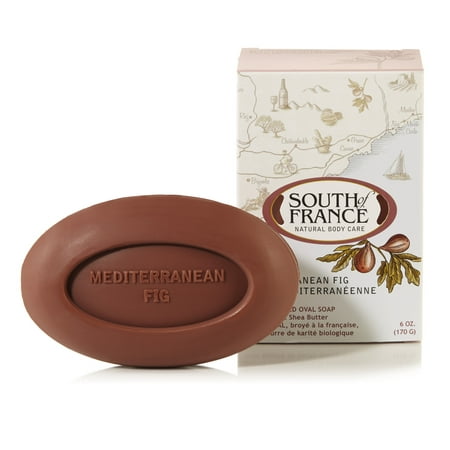 South of France French Milled Oval Soap Mediterranean Fig, 6 (Best French Milled Soap)