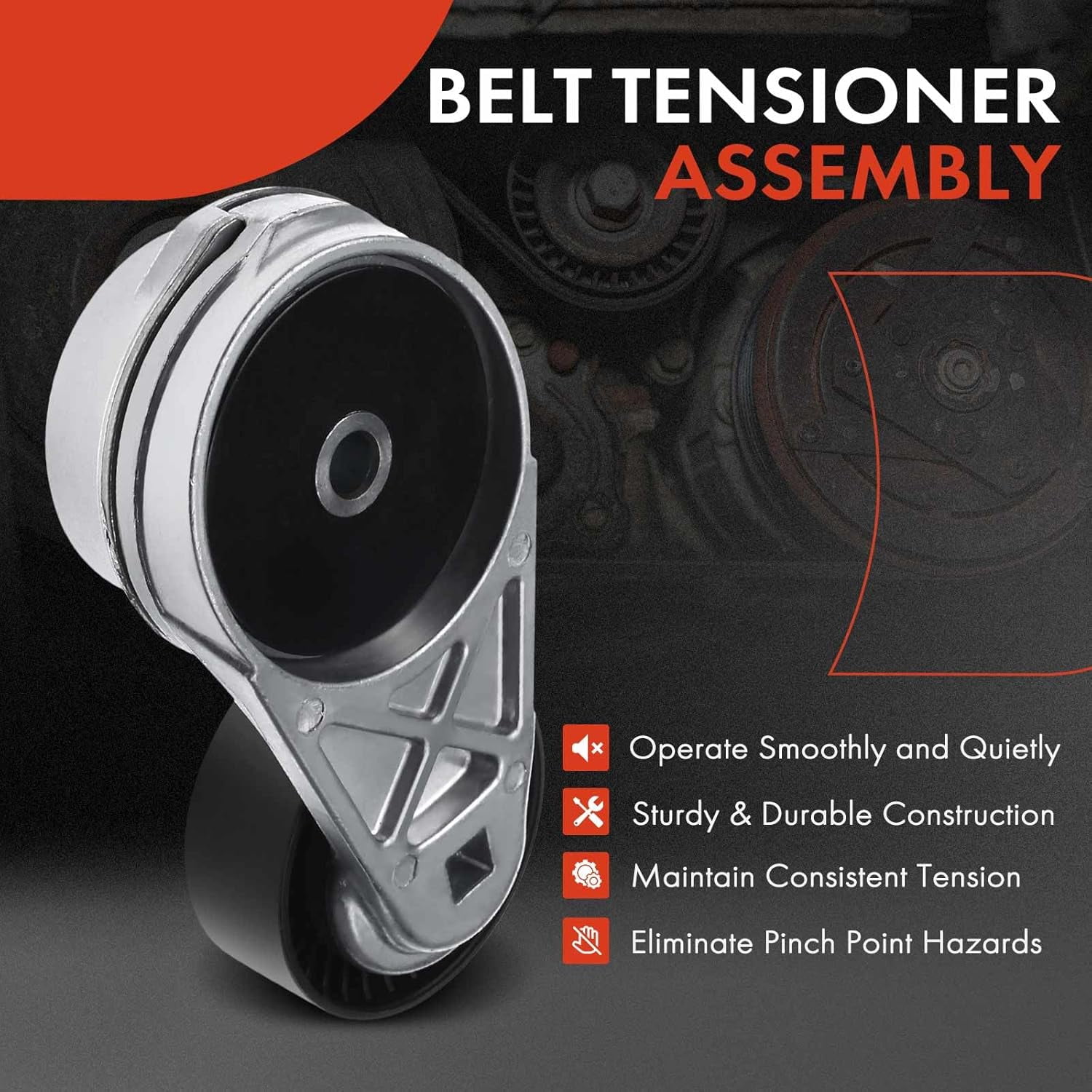 A-Premium Belt Tensioner Assembly Compatible with Dodge Avenger Challenger Charger Durango Ram 1500/2500/3500/4500 Chrysler 300 Aspen Town & Country Fits select: 2019 RAM 1500 CLASSIC TRADESMAN