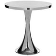 thumbnail image 2 of SAFAVIEH Galium Aluminum Round Top Side Table Silver, 2 of 4