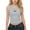 Gray, variant on Girls' Ribbed Crop Tank Top, Sleeveless Fitted Cami for Kids, Summer Casual Wear Breathable Stretchy Basic Vest