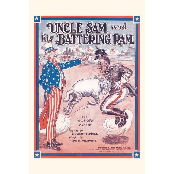 Pocket Sized - Found Image Press Journals: Vintage Journal Sheet Music for Uncel Sam and His Battering Ram (Paperback)