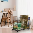thumbnail image 6 of IAJXWI Large Art Canvas Storage Rack 33.5 x 17.3 x 27in, Adjustable Art Drying Painting Rack with Wheels, for Canvas Posters Prints Panels, Metal, 6 of 12