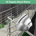 thumbnail image 7 of Uxcell OD 2.5 Inch 45 Degree Mandrel Bend Elbow, Thicken 1.5 mm 304 Stainless Steel Exhaust Elbow Pipe for Car Modified Exhaust System, Stair Handrail Bend, Height 66 mm, 7 of 7